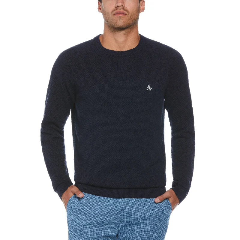 Cozy Pants Comfort Tops Bubble Stitch Sweater
