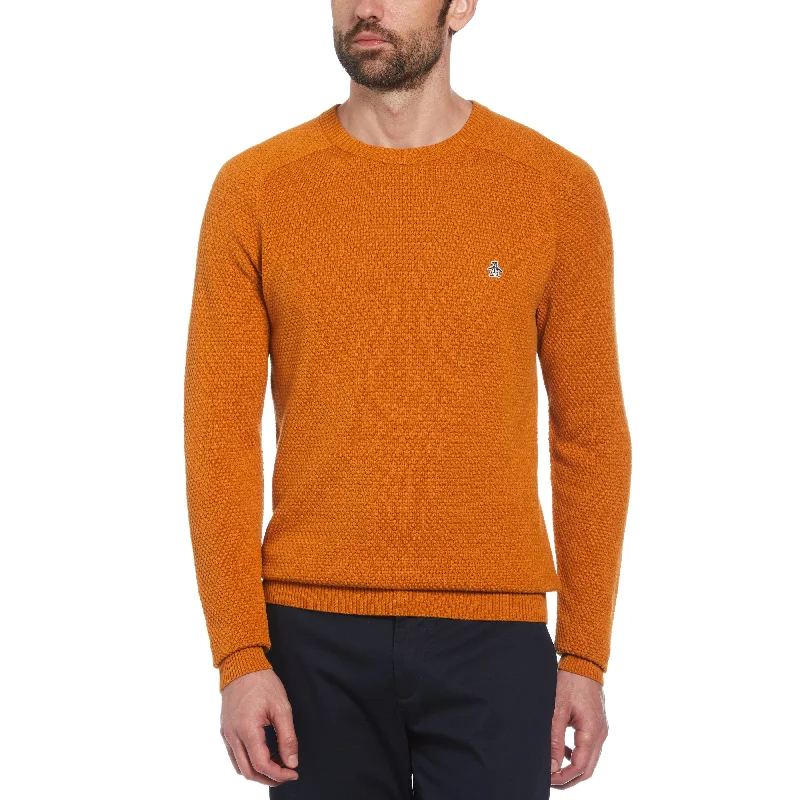 Trendy Styles Relaxed Sweaters Bubble Stitch Sweater