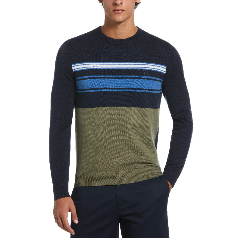 Stylish Tops Everyday Jackets Cotton Engineered Stripe Sweater