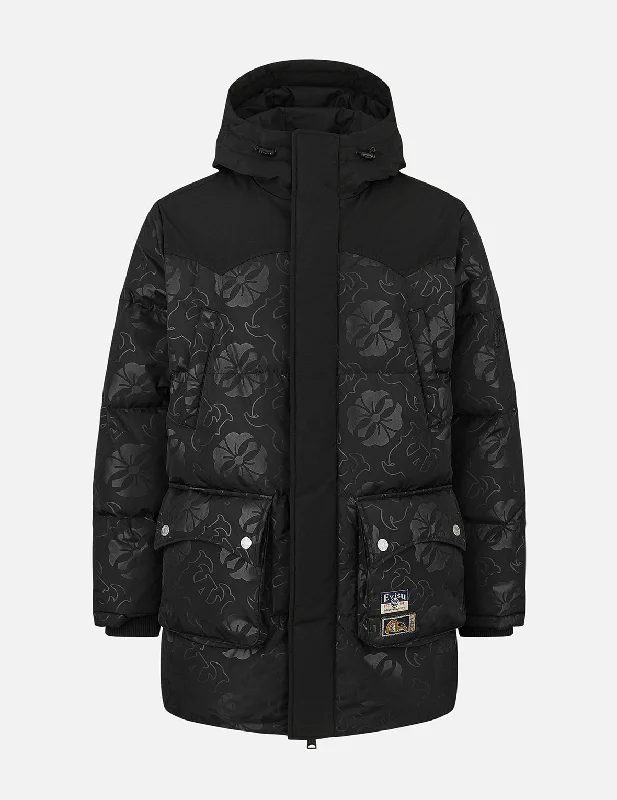 Classic Jackets Sporty Looks Allover Heat Seal Print and Logo Appliqué Regular Fit Down Coat Classic Jackets Sporty Looks Allover Heat Seal Print and Logo Appliqué Regular Fit Down Coat