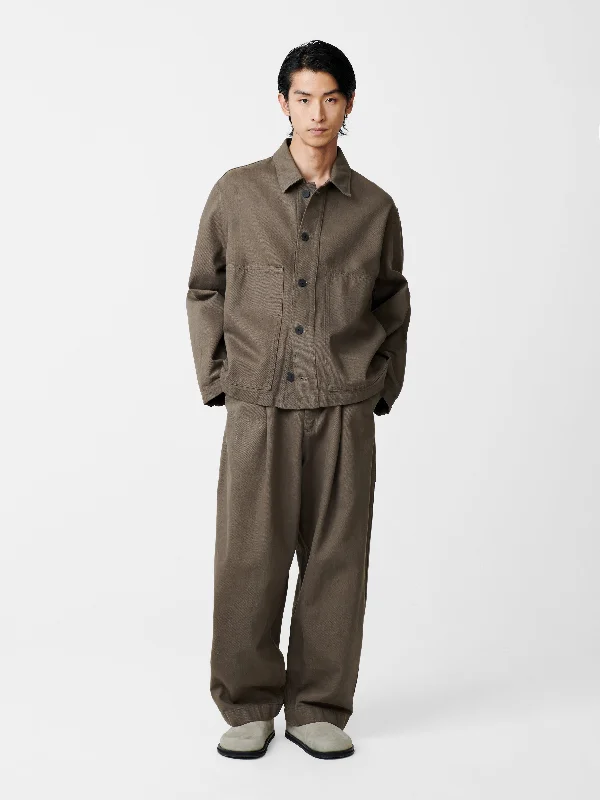 Simple Apparel Casual Styles Bridges Denim Pant in Fossil