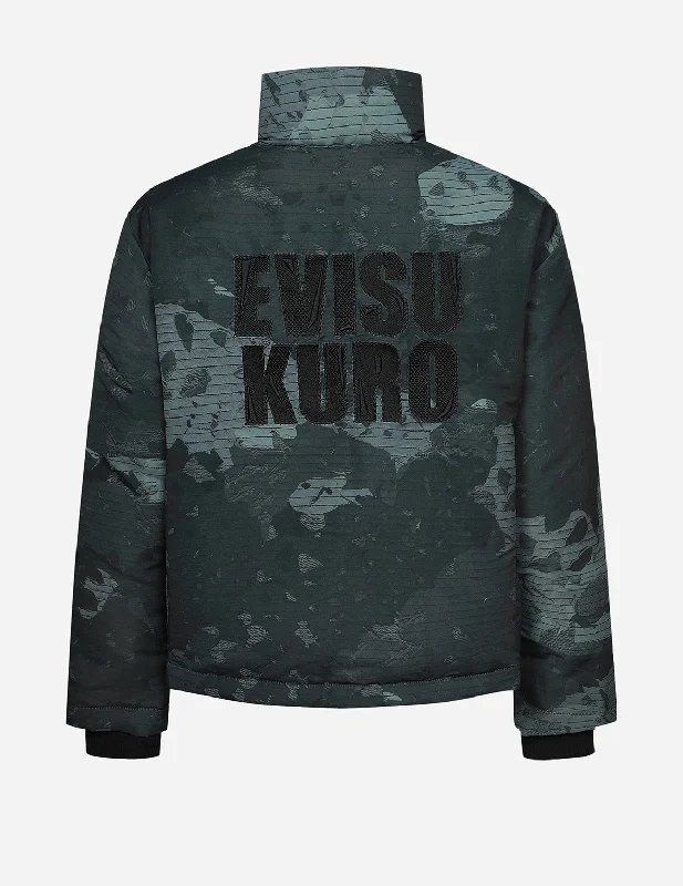 Cool Casuals Casual Suits Deconstructed Print and Logo Embroidery Relax Fit Down Jacket Cool Casuals Casual Suits Deconstructed Print and Logo Embroidery Relax Fit Down Jacket
