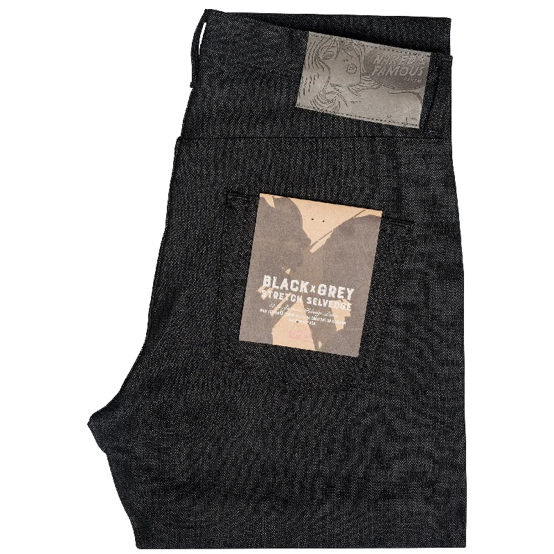 Easy Pants Urban Tops Easy Guy - Black x Grey Stretch Selvedge