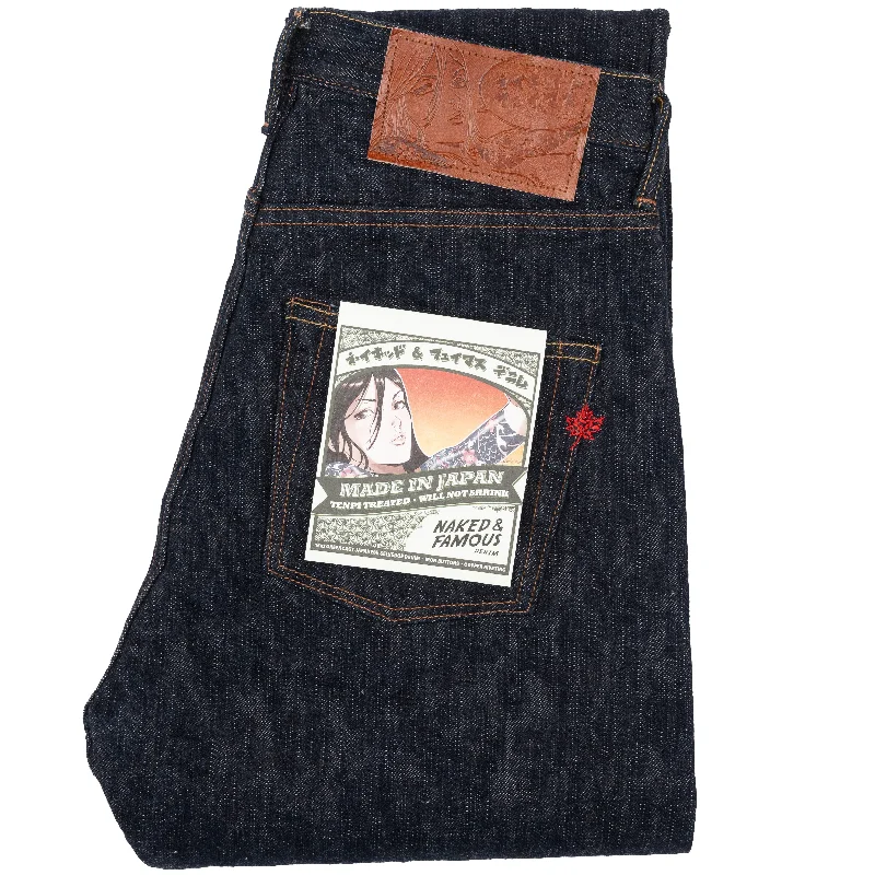 Relaxed Denim Practical Hoodies Easy Guy - MIJ12 - Aomidori Selvedge