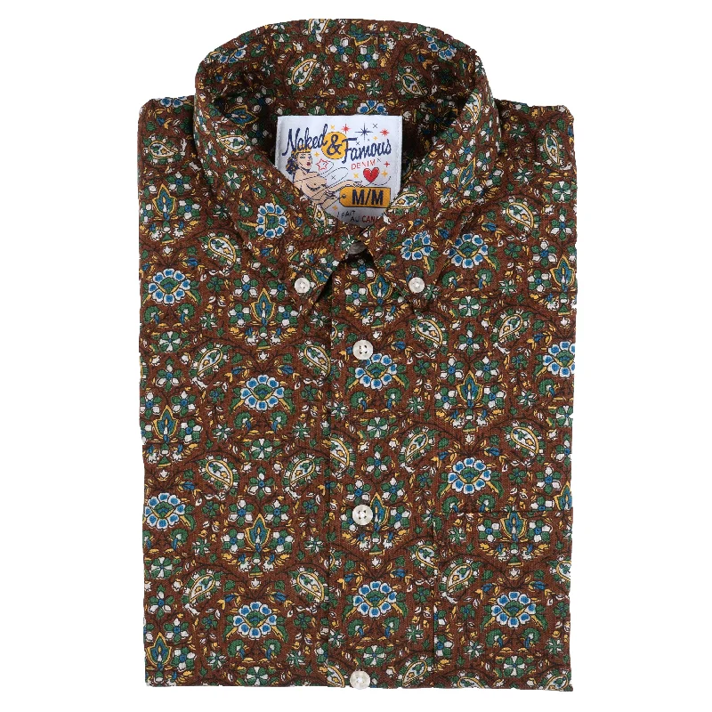 Modern Casuals Premium Hoodies Easy Shirt - Bandana Cloth - Brown