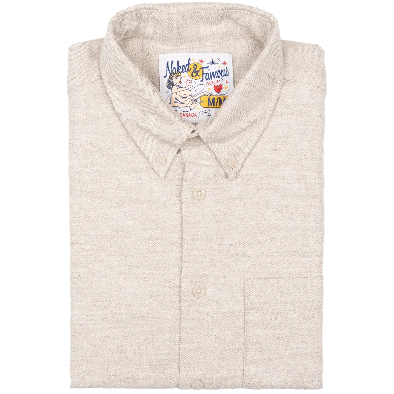 Street Gear Practical Jeans Easy Shirt - Yak Fiber Brushed Flannel - Whisper Grey