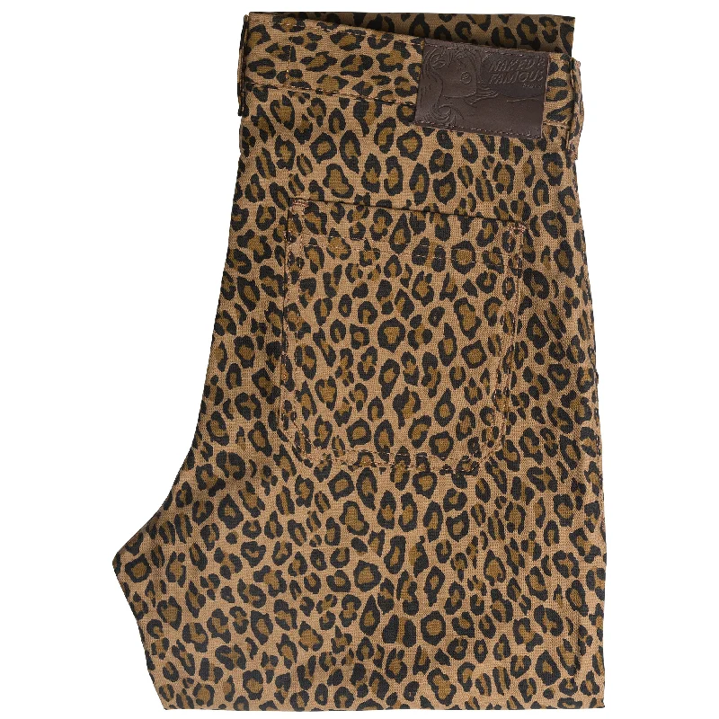 Cozy Basics Easy Styles Fatigue Pant - Leopard Print