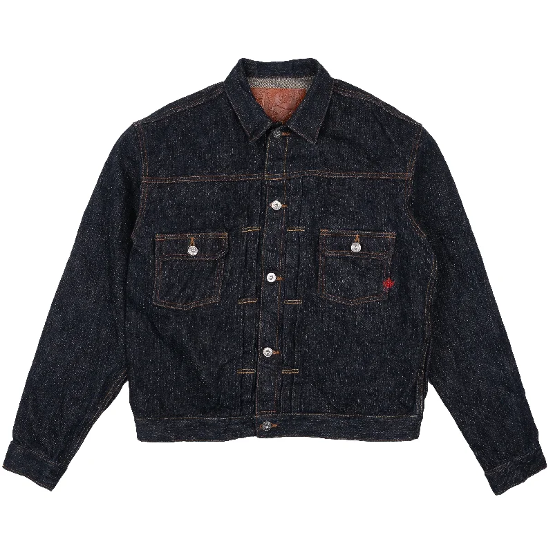 Cozy Essentials Casual Tops Heritage Denim Jacket - MIJ12 - Aomidori Selvedge
