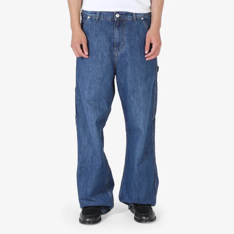 Cool Streetwear Warm Layers Joiner Trouser Western Blue Denim