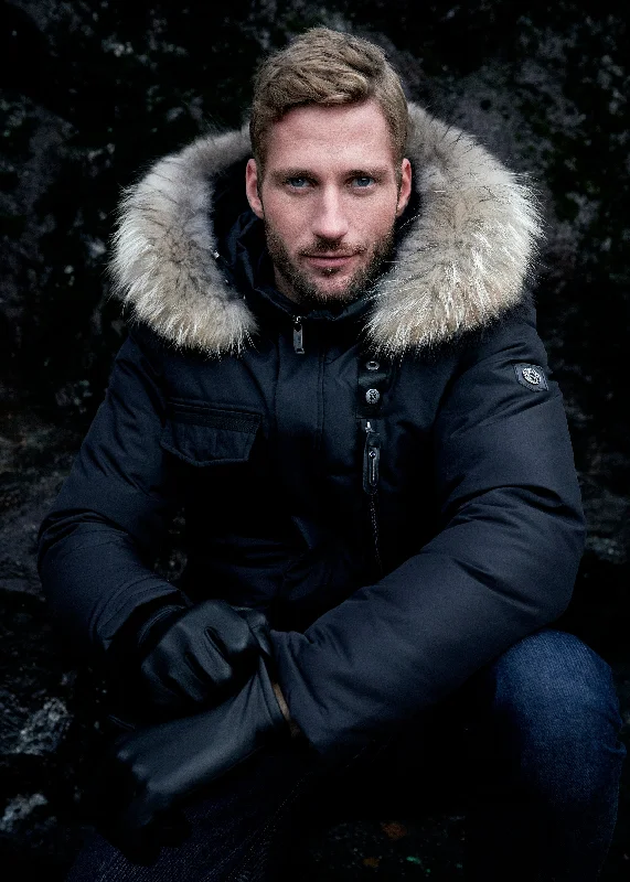 Relaxed Fits Smart Footwear LIVIGNO MEN BLACK/NATURE