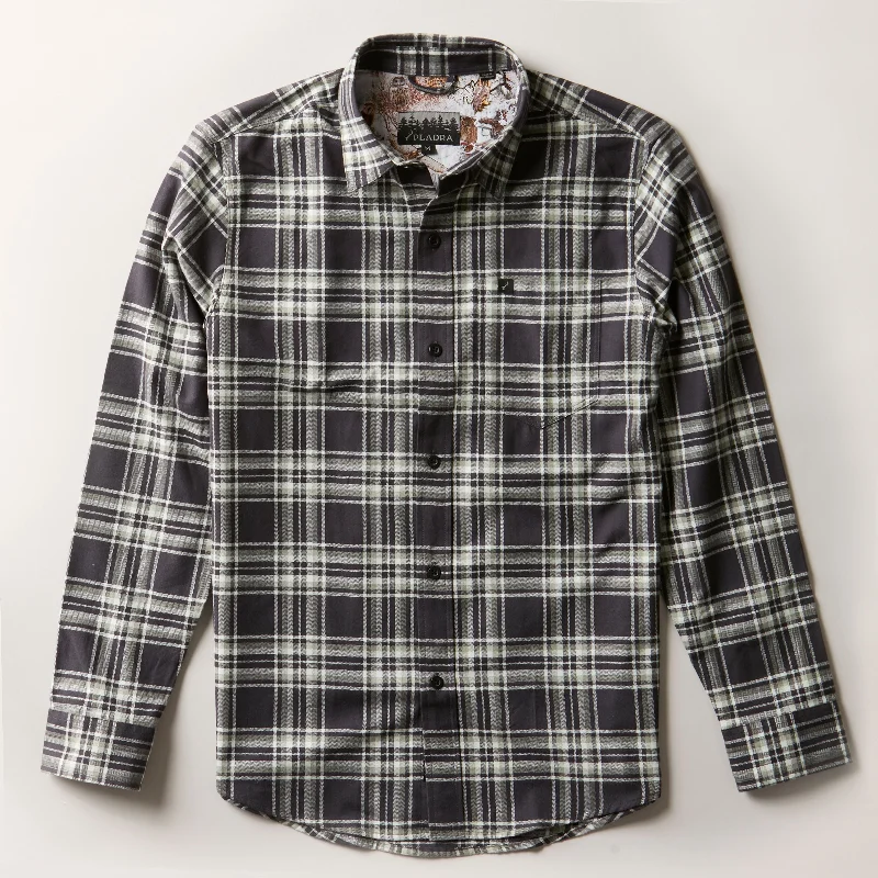 Men's Every Day Flannel Shirt- Ice Black