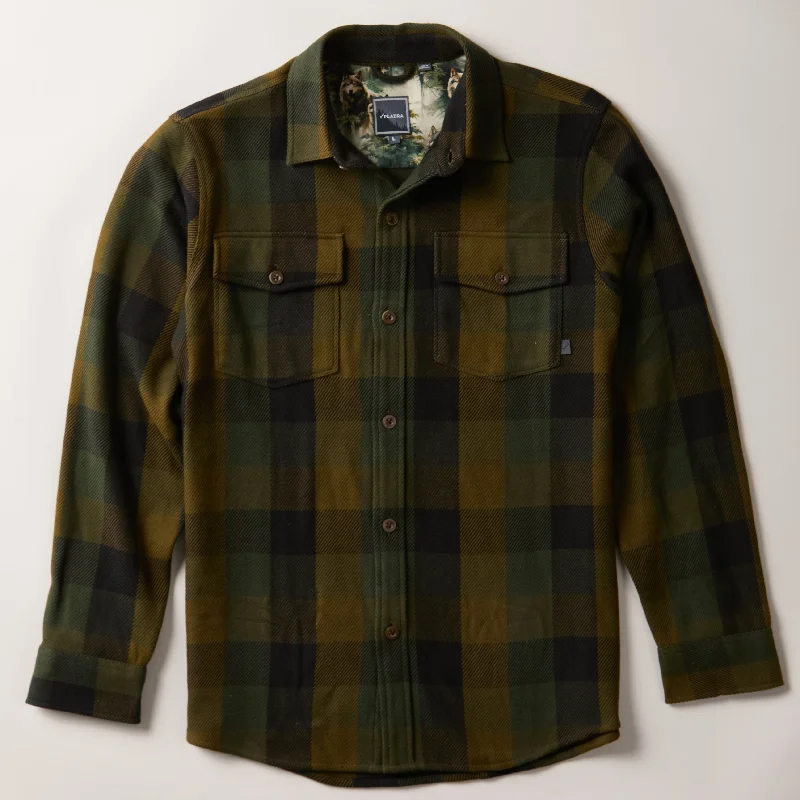 Cool Gear Functional Tops Men's Fireside Flannel - Woodland Green