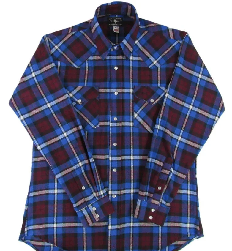 Comfy Styles Premium Hoodies Men's Flannel Western Shirt - The Jewel Plaid