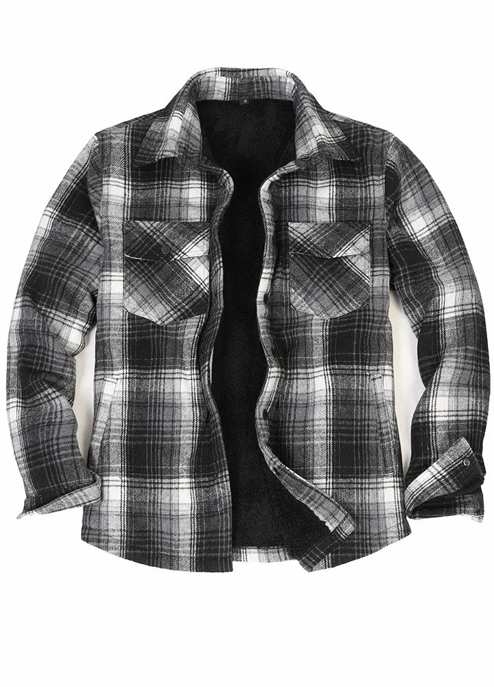 Cozy Pants Stylish Footwear Men's Matching Family Black White Plaid Thick Flannel Jac Cozy Pants Stylish Footwear Men's Matching Family Black White Plaid Thick Flannel Jac