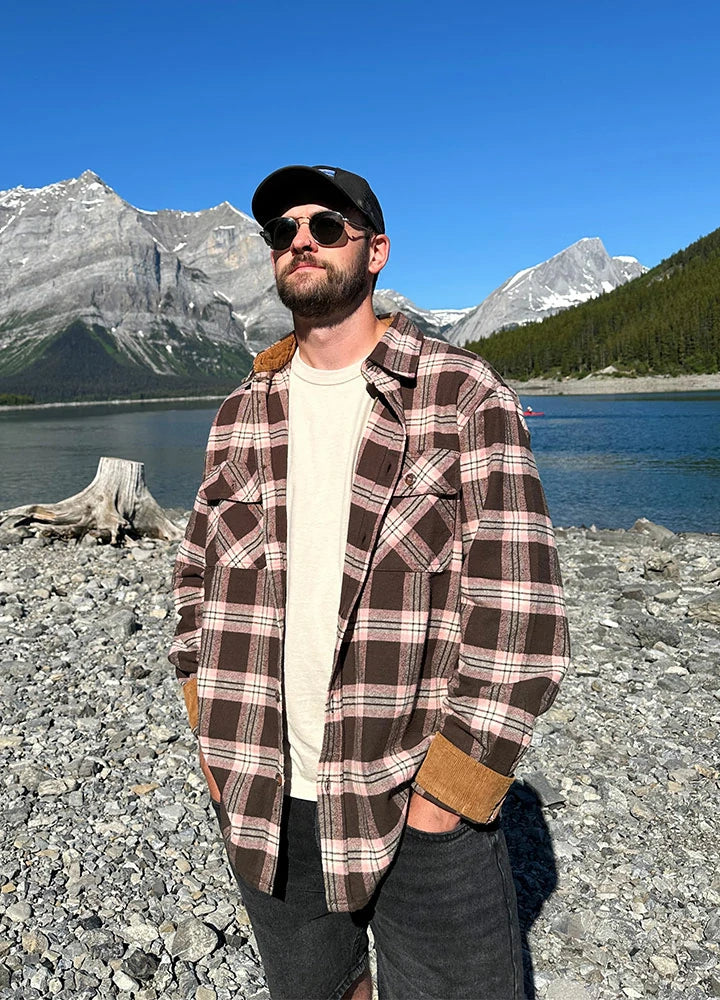 Cozy Essentials Fashion Shirts Men's Timberline Midweight Flannel Shirt,8oz