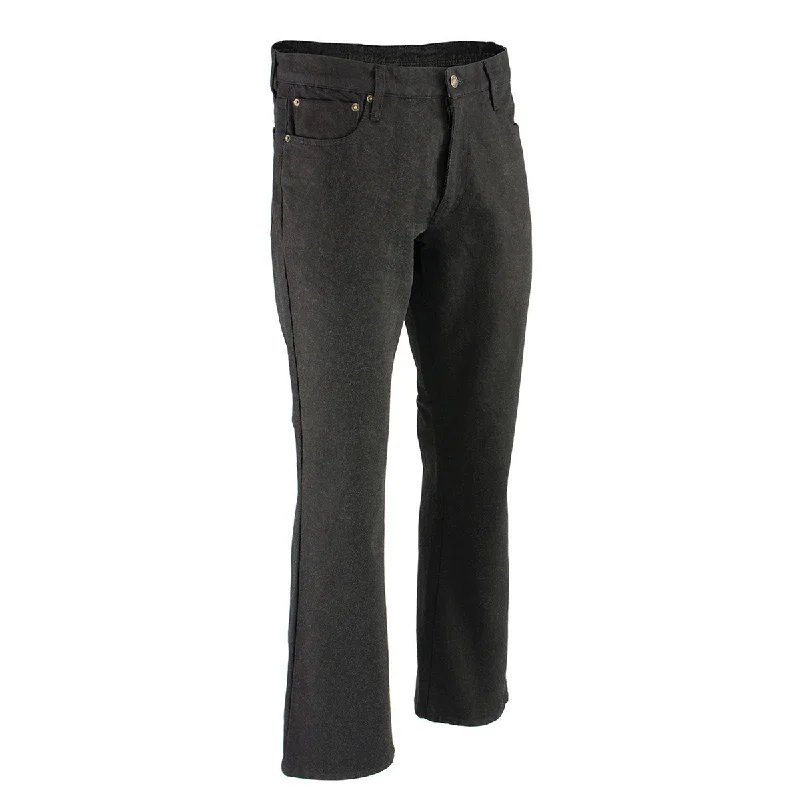 Everyday Comfort Wear Cool T-shirts Milwaukee Leather MDM5006 Men's 5 Black Pocket Armored Motorcycle Riding Denim Jeans Reinforced with Aramid Fibers