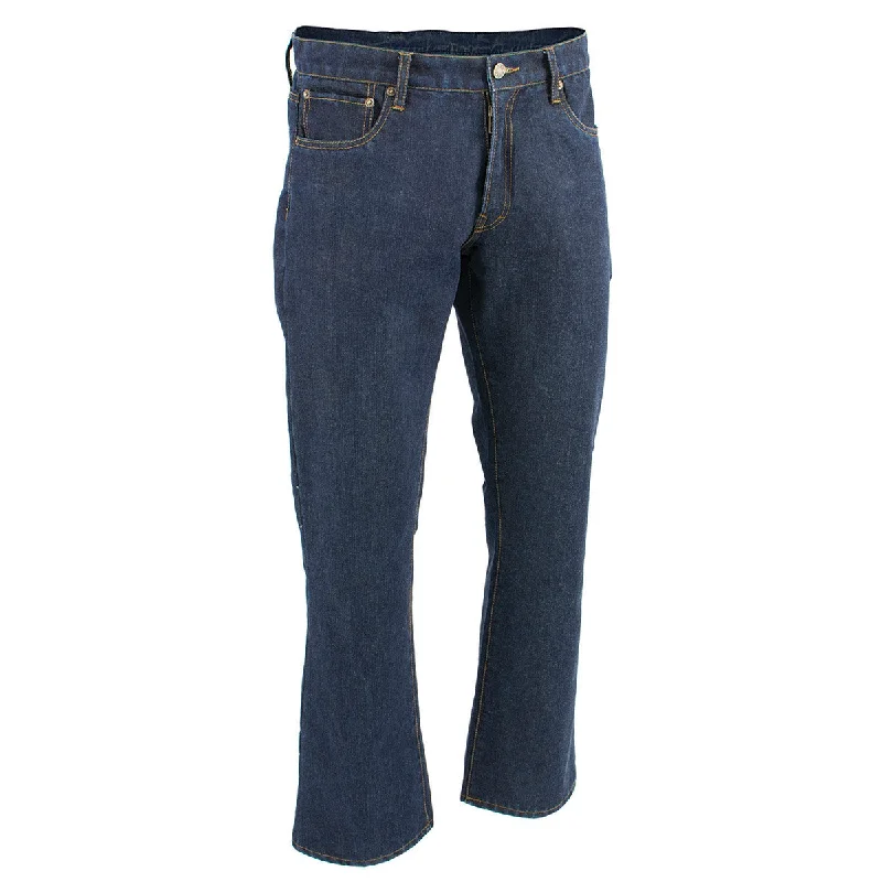 All-Purpose Wear Fashion Sweaters Milwaukee Leather MDM5008 Men's Blue 5 Pocket Armored Motorcycle Riding Denim Jeans Reinforced with Aramid Fibers