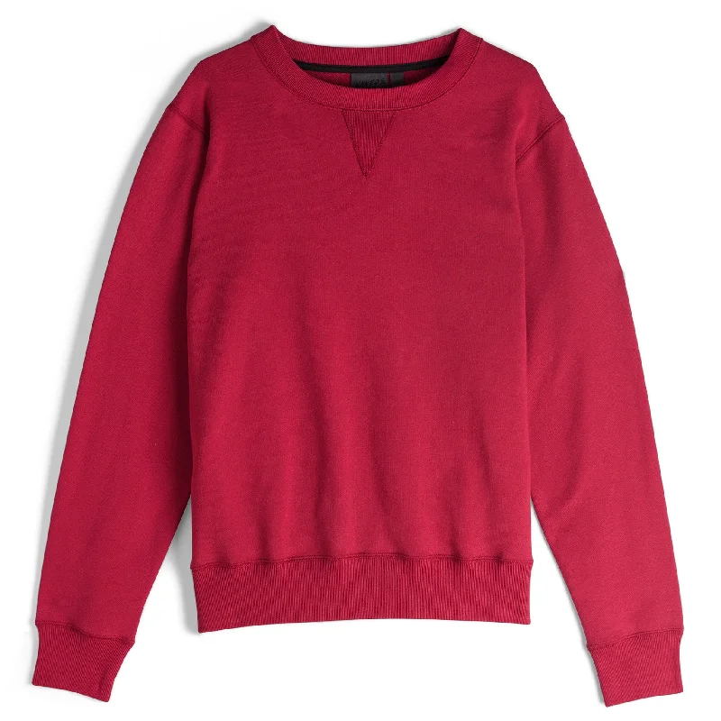 Soft Layers Casual Footwear Crewneck - Heavyweight Terry - Red