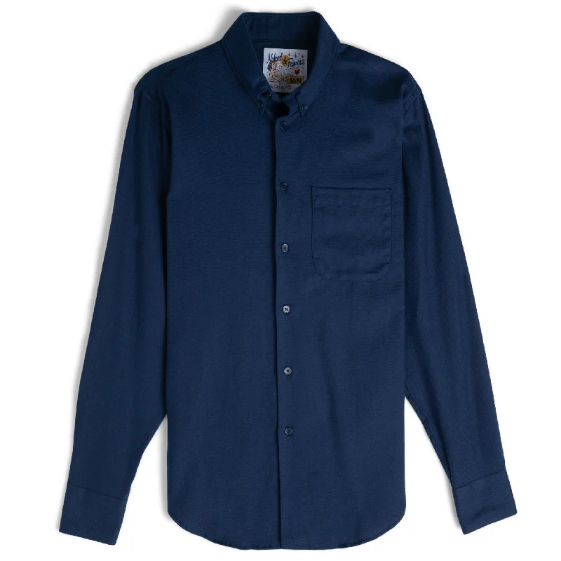 Cozy Essentials Relaxed Sweaters Easy Shirt - Soft Twill - Navy