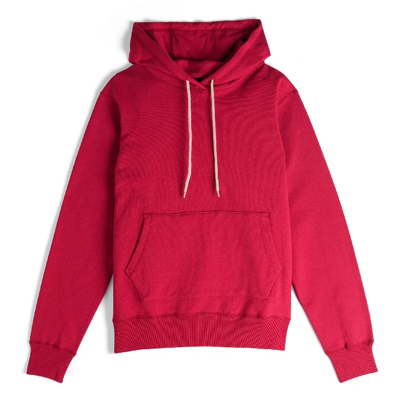Basic Fashion Smart Layers Pullover Hoodie - Heavyweight Terry - Red