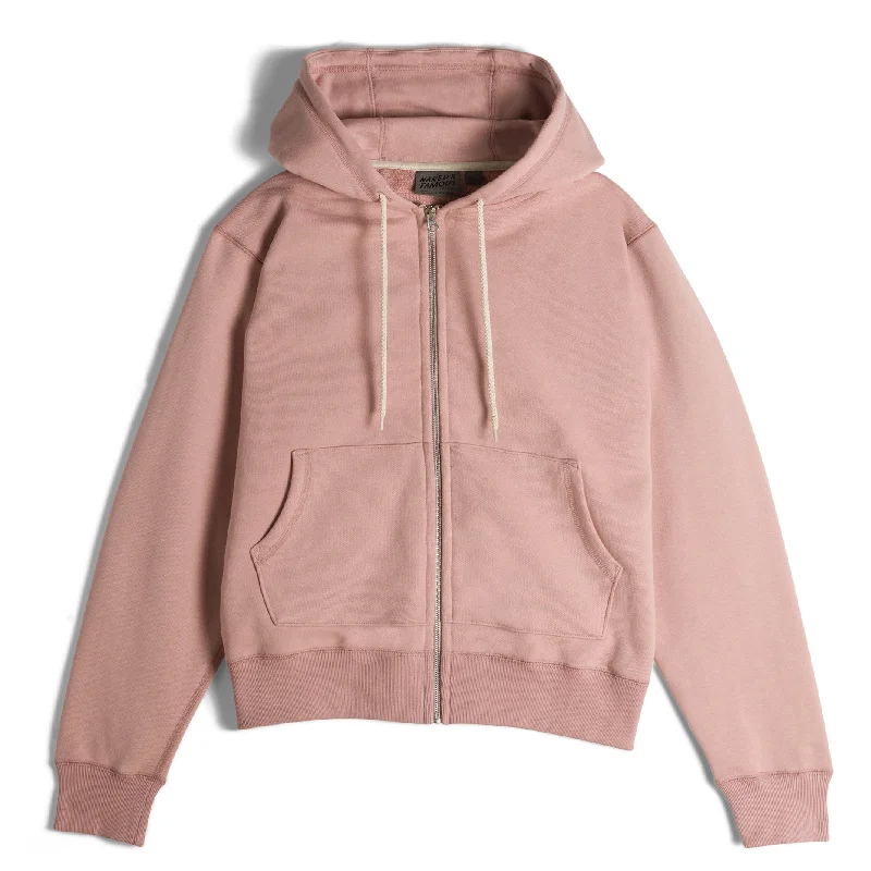 Trendy Apparel Sleek Outerwear Zip Hoodie - Heavyweight Terry - Blush