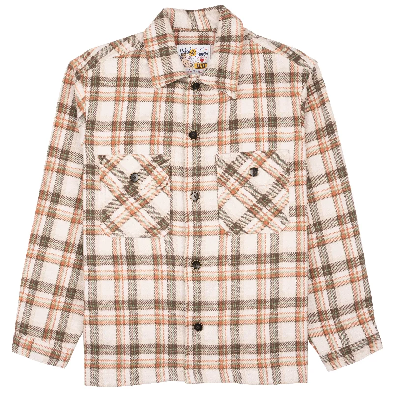 Classic Jackets Everyday Jackets Over Shirt - Triple Yarn Twill Check Brush - Beige