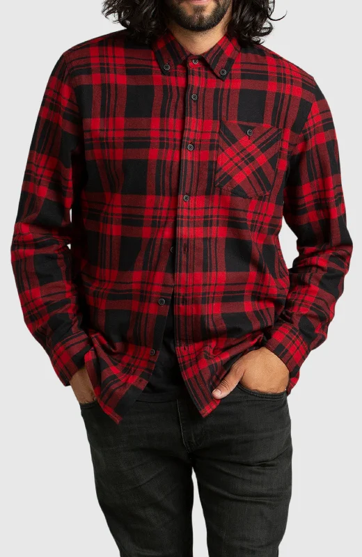 Red Buffalo Plaid Flannel Shirt