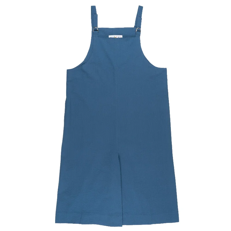Cozy Looks Casual Looks Romper - Seersucker 40s - Blue