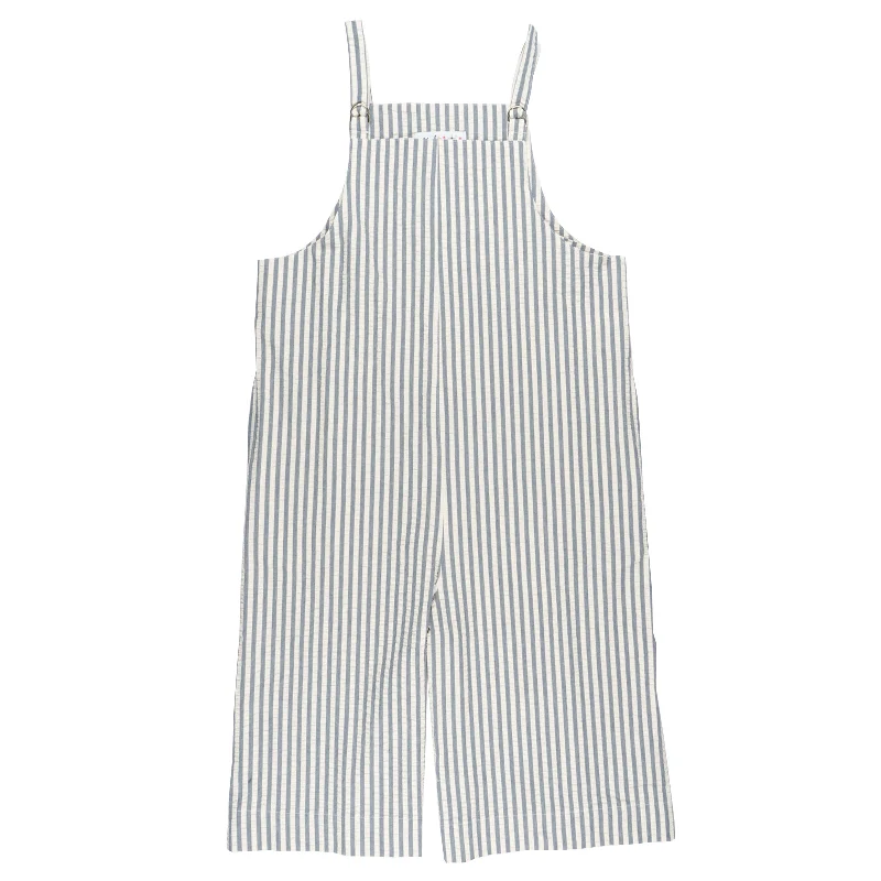 Smart Outfits Trendy Basics Romper - Seersucker Stripe - Blue/Cream
