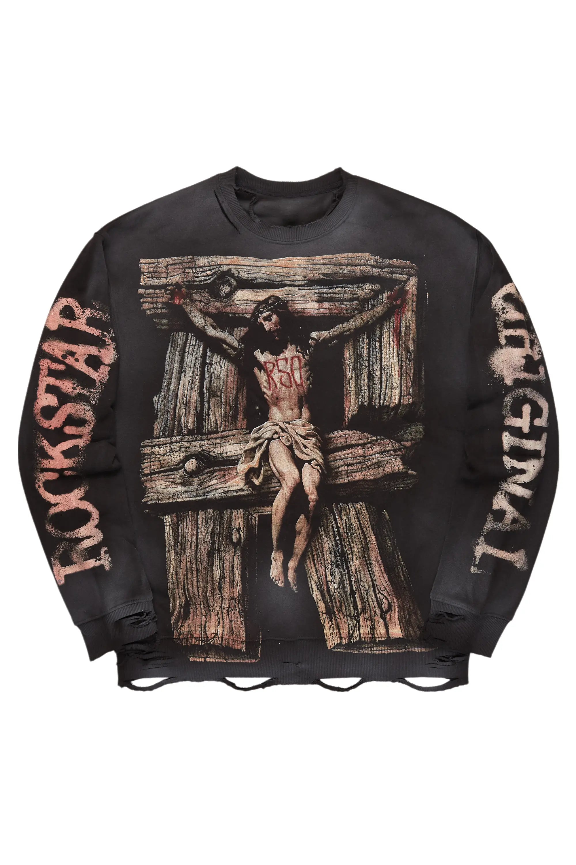 Deadra Black Crewneck