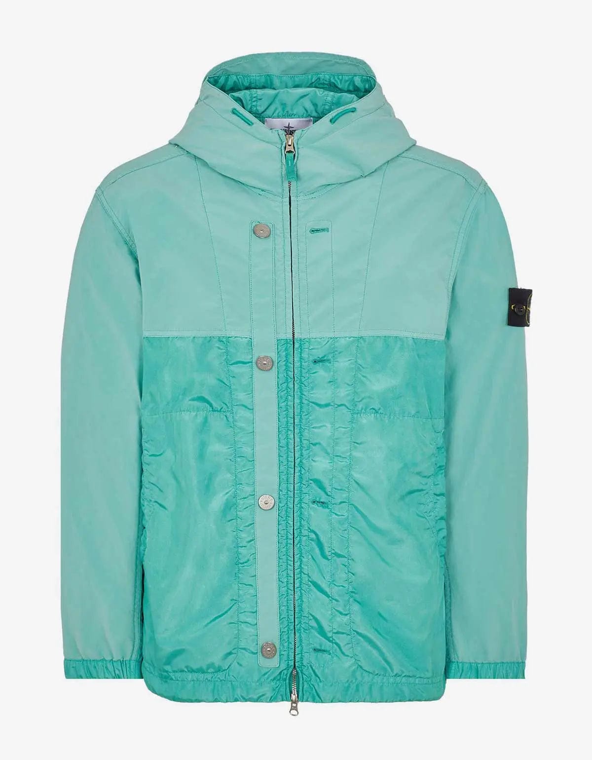 Sporty Wardrobe Trendy Footwear Stone Island Green David Light-TC Hooded Jacket