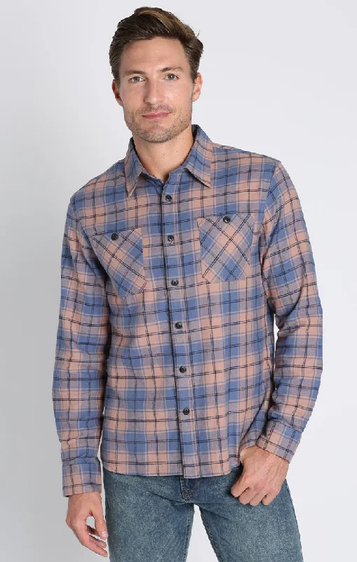 Casual Layers Modern Jackets Stretch Midweight Flannel Workshirt