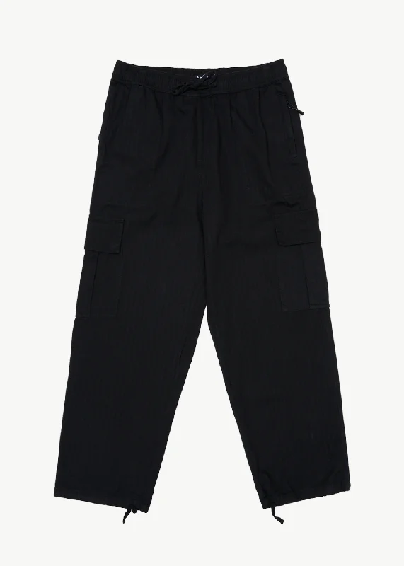 Stylish Layers Functional Pants Afends Mens Atlas - Cargo Pant - Black