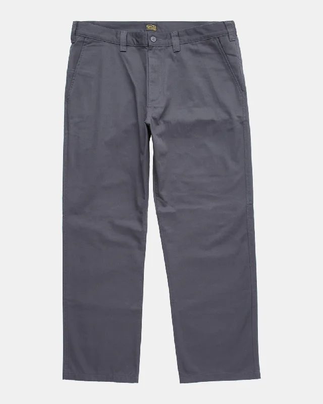 Street-Friendly Wear Street Pants Americana Chino Pants - Garage Blue