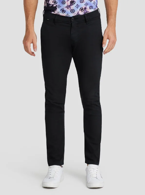 Trendy Styles Fashion Suits Black Daniel Slim Chino Pants