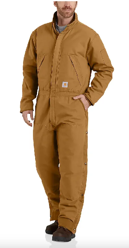 Versatile Wardrobe Sporty Accessories Carhartt 104396 Loose Fit Washed Duck Insulated Coverall