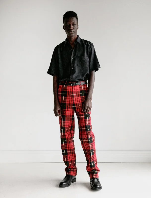 Classics Trouser Cotton Red/Black Plaid