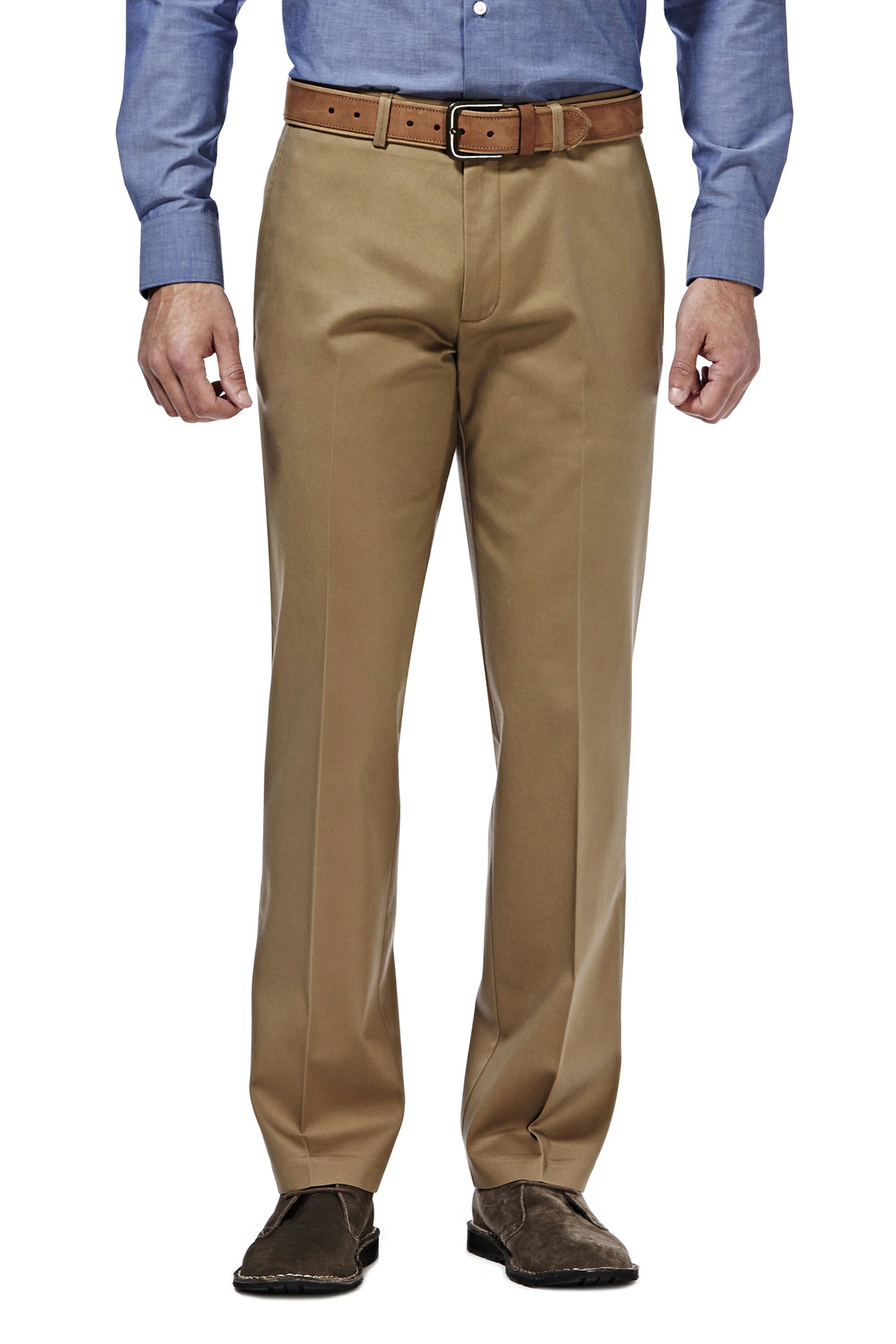 Classic Pieces Trendy Sweatshirts Haggar No Iron Flat Front Pants