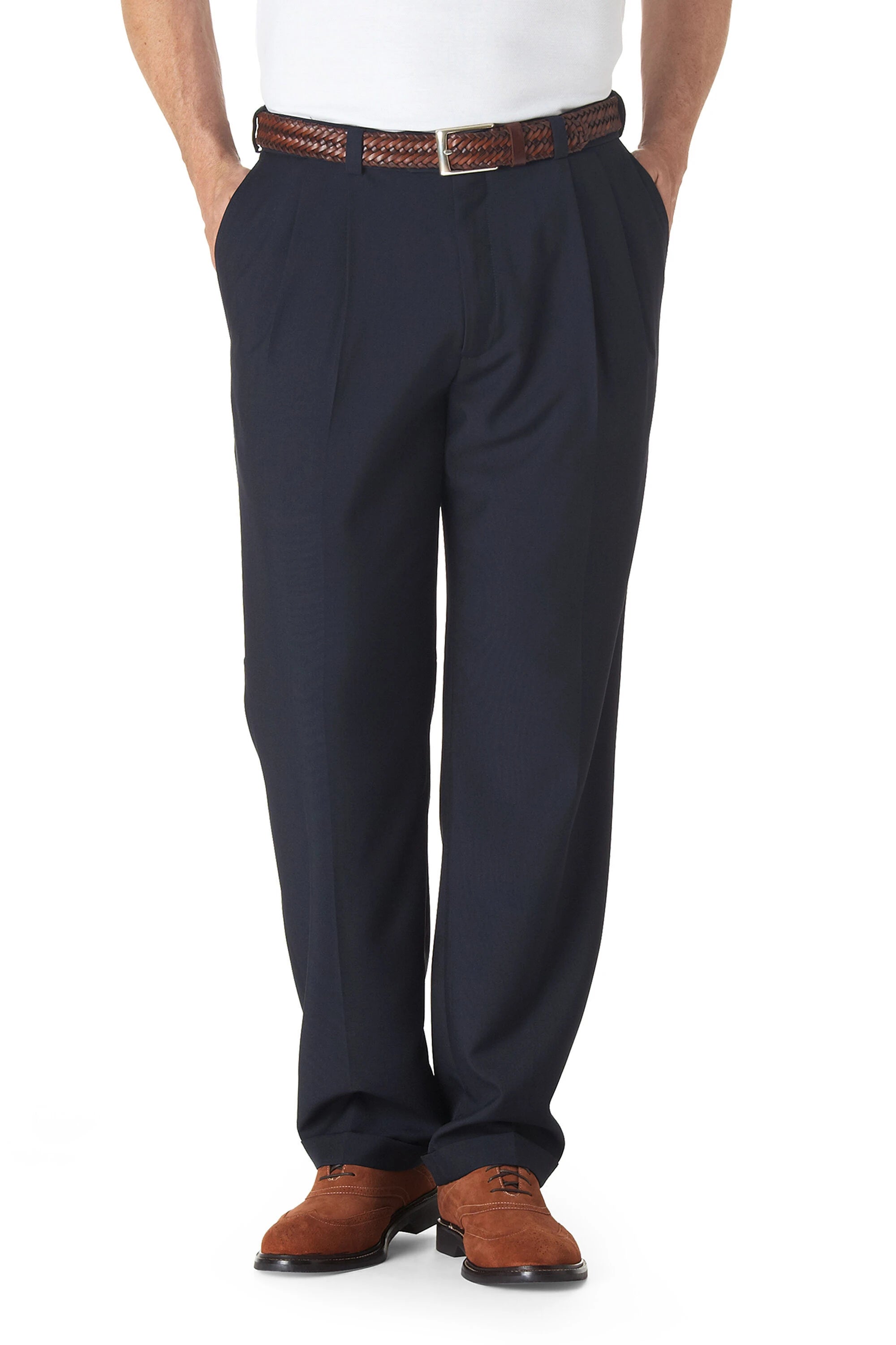 Laid-Back Wear Basic Casuals Haggar eClo Pleat Pant