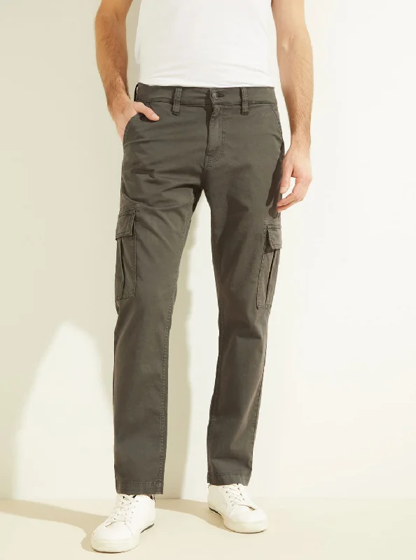Flexible Styles Minimalist Jackets Khaki Green Lonta Cargo Pants