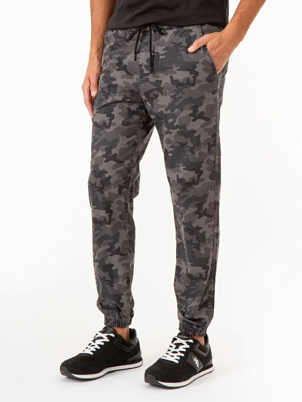 Soft Knitwear CAMO TWILL JOGGER