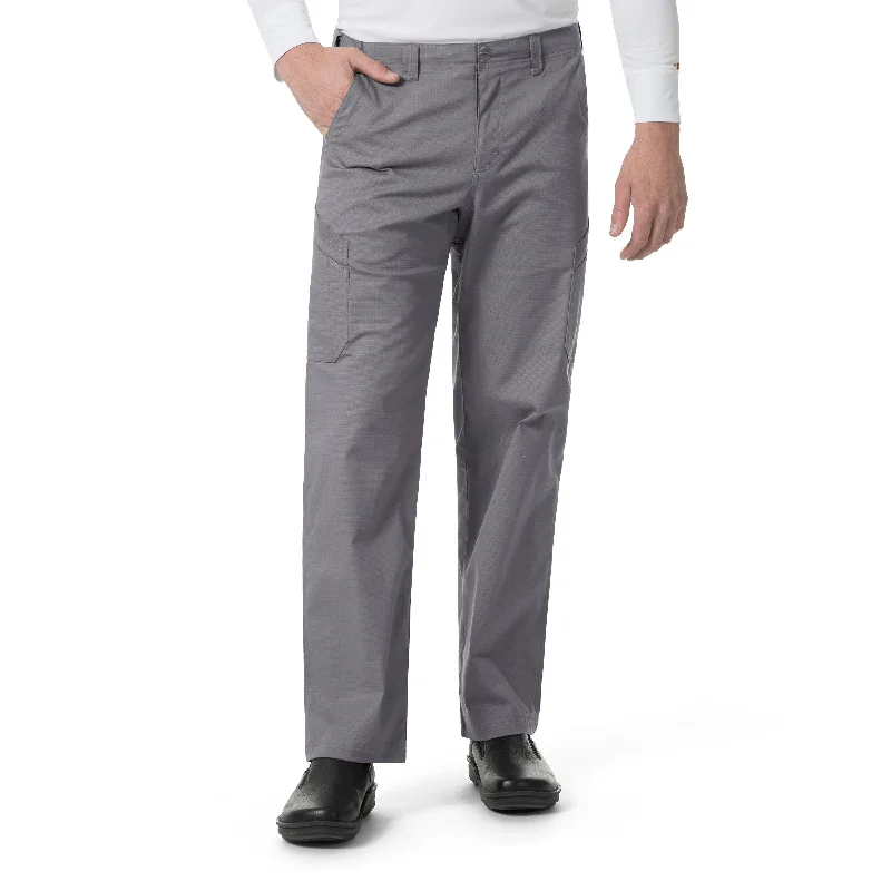 Easy Fit Carhartt Rugged Flex Ripstop Men’s Straight Leg Cargo Scrub Pant - Pewter
