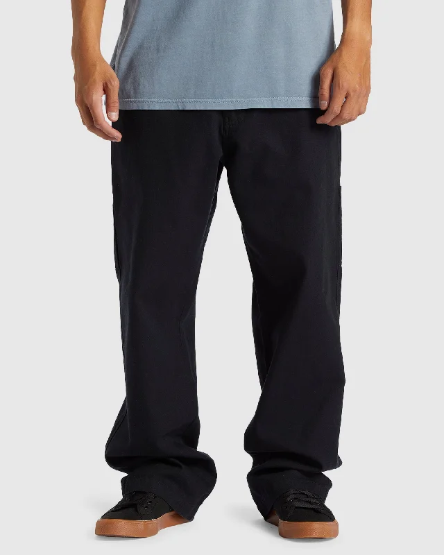 Laid-Back Wear Mens Carpenter Canvas Carpenter Trousers
