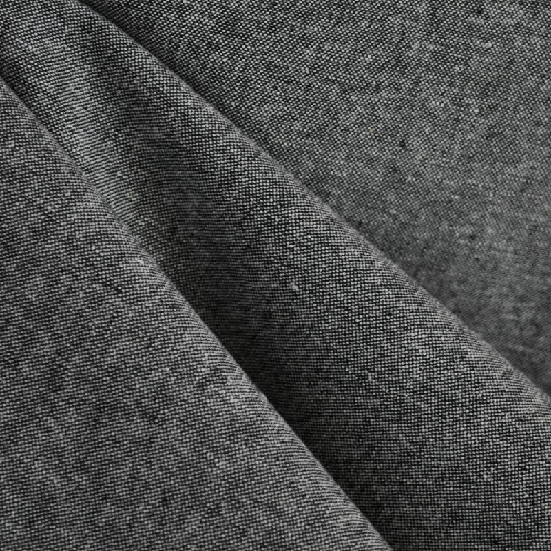 Versatile Knitwear Essex Yarn Dyed Linen Blend Black