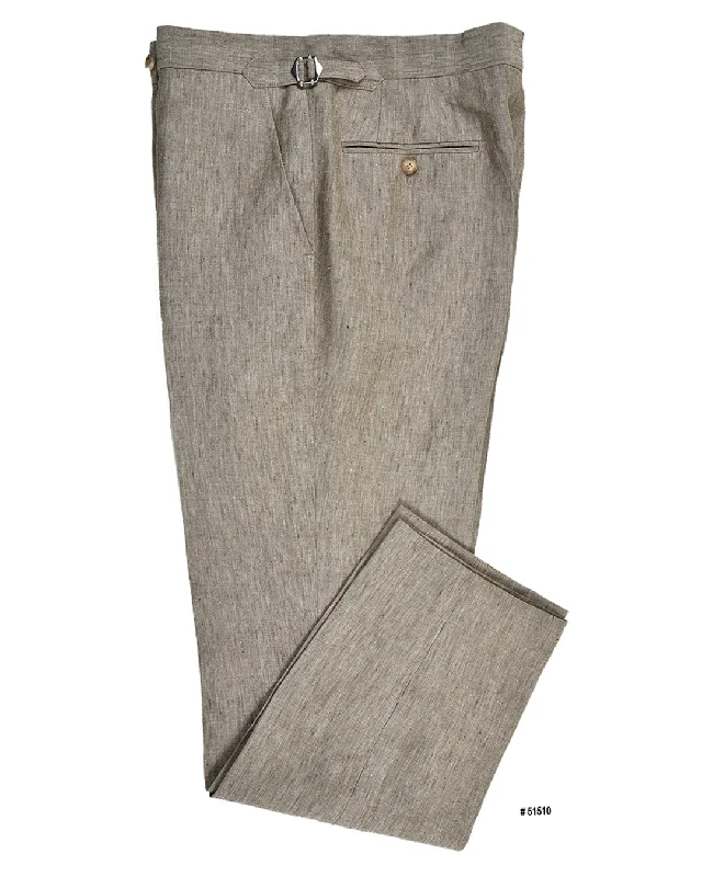 Urban Look Light Olive Linen Dress Pant