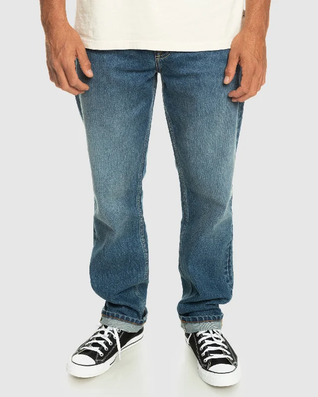 Cozy Essentials Mens Modern Wave Aged Jeans