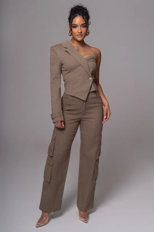 Relaxed Activewear Olive Double Take Cargo Pants