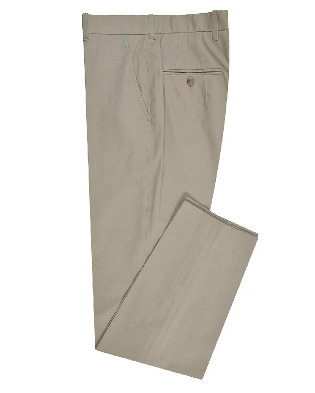 Sporty Styles Soft Drab Cotton Dress Pant