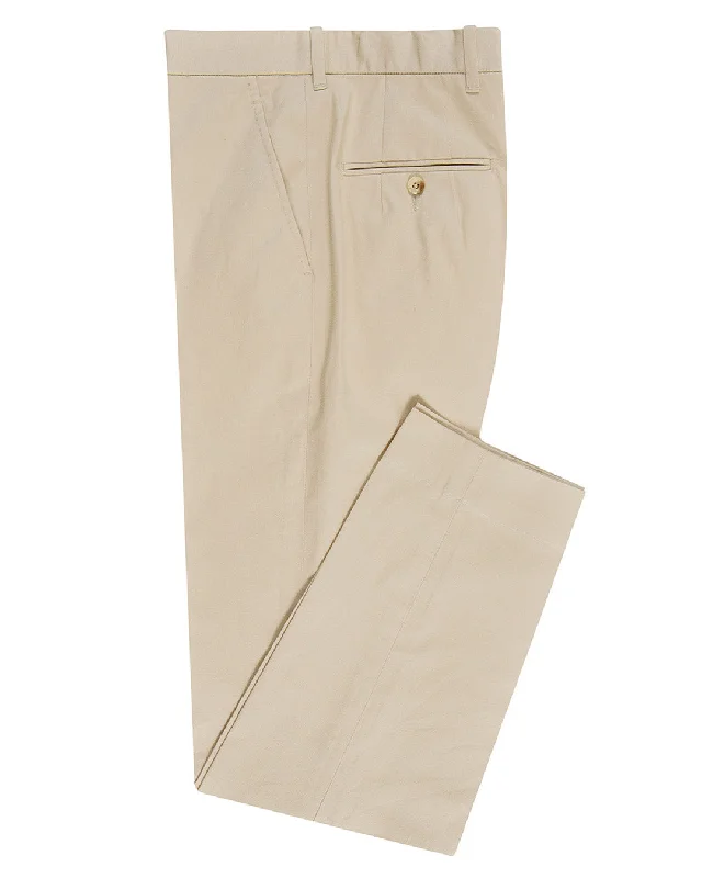 Casual Denim Light Khaki Cotton Dress Pant