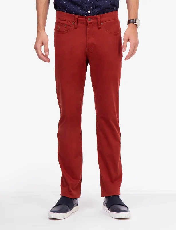 Soft Sweaters SLIM STRAIGHT 5 POCKET STRETCH CHINO PANTS
